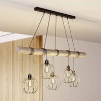 [NEUWERTIG] Euluna Hängeleuchte Karou Hängelampe Lampe Leuchte 5 Flammig E27 Grau Gebeizt B-Ware von EULUNA