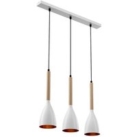 [NEUWERTIG] Euluna Hängeleuchte Muza Hängeleuchte Lampe Leuchte Dreiflammig E27 Weiß Holz B-Ware von EULUNA