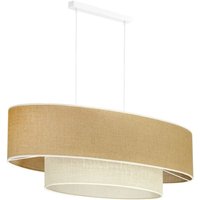 [NEUWERTIG] Euluna Hängeleuchte Pendelleuchte Boho Jute Naturbraun Weiß Länge 80cm Lampe B-Ware von EULUNA