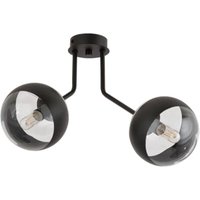 [NEUWERTIG] Euluna Nova Deckenlampe Deckenleuchte Lampe Leuchte Schwarz 2 Fl Metall Glas E14 B-Ware von EULUNA