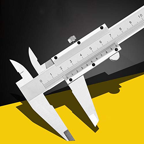 0-200 mm Messschieber,Kohlenstoffreicher Stahl Präzisions Messschieber mit hoher Messgenauigkeit zum Tiefenmessung Innenmessung Außenmessung (0-200mm) von EUNEWR