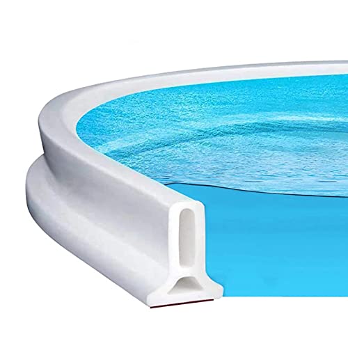 Duschkabinen Dichtung,Selbstklebende Duschschwelle Badezimmer Wasserstopper Wasserdamm für Feuchtraum, Dusche, Badezimmer (150CM) von EUNEWR