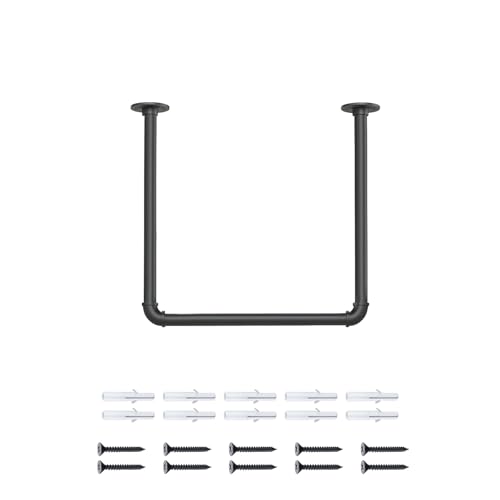 Kleiderstange Decke, Hangers Kleiderstange Garderobe Industrie Design, Deckenkleiderstange im Vintage Industrial Design für Flur, Garderobe und Schlafzimmer (60 x 60 cm) von EUNEWR