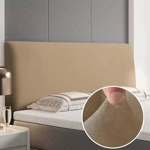 EUPEFIST Elastische Bett Bettkopfteil Hussen Bettkopfteil Bezug Kopfteilabdeckung 160/180/200CM StaubhüLle Bett Kopf Abdeckung Staubdicht Kopfteil Hussen Einfarbig Boxspringbett Kopfteilbezug von EUPEFIST