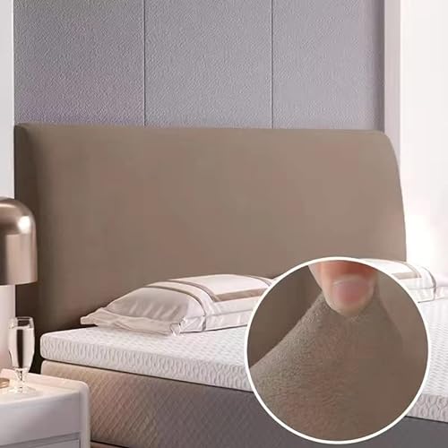 EUPEFIST Elastische Bett Bettkopfteil Hussen Bettkopfteil Bezug Kopfteilabdeckung 160/180/200CM StaubhüLle Bett Kopf Abdeckung Staubdicht Kopfteil Hussen Einfarbig Boxspringbett Kopfteilbezug von EUPEFIST