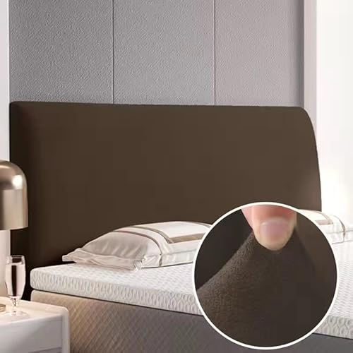 EUPEFIST Elastische Bett Bettkopfteil Hussen Bettkopfteil Bezug Kopfteilabdeckung 160/180/200CM StaubhüLle Bett Kopf Abdeckung Staubdicht Kopfteil Hussen Einfarbig Boxspringbett Kopfteilbezug von EUPEFIST