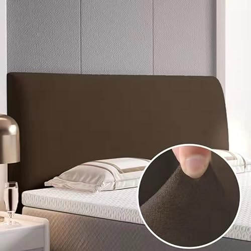 EUPEFIST Elastische Bett Bettkopfteil Hussen Bettkopfteil Bezug Kopfteilabdeckung 160/180/200CM StaubhüLle Bett Kopf Abdeckung Staubdicht Kopfteil Hussen Einfarbig Boxspringbett Kopfteilbezug von EUPEFIST