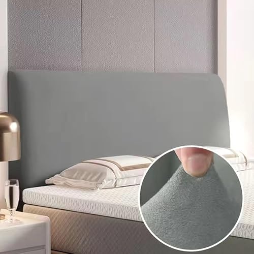 EUPEFIST Elastische Bett Bettkopfteil Hussen Bettkopfteil Bezug Kopfteilabdeckung 160/180/200CM StaubhüLle Bett Kopf Abdeckung Staubdicht Kopfteil Hussen Einfarbig Boxspringbett Kopfteilbezug von EUPEFIST