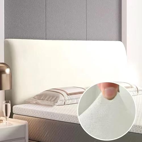 EUPEFIST Elastische Bett Bettkopfteil Hussen Bettkopfteil Bezug Kopfteilabdeckung 160/180/200CM StaubhüLle Bett Kopf Abdeckung Staubdicht Kopfteil Hussen Einfarbig Boxspringbett Kopfteilbezug von EUPEFIST