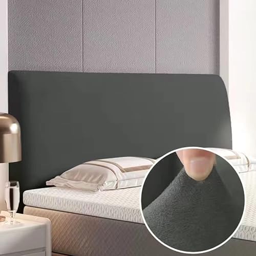 EUPEFIST Elastische Bett Bettkopfteil Hussen Bettkopfteil Bezug Kopfteilabdeckung 160/180/200CM StaubhüLle Bett Kopf Abdeckung Staubdicht Kopfteil Hussen Einfarbig Boxspringbett Kopfteilbezug von EUPEFIST