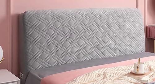 EUPEFIST Elastische Bett Bettkopfteil Hussen Bettkopfteil Bezug Kopfteilabdeckung 160/180/200CM StaubhüLle Bett Kopf Abdeckung Staubdicht Kopfteil Hussen Einfarbig Boxspringbett Kopfteilbezug von EUPEFIST