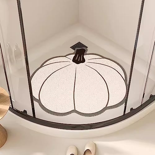 EUPXRHY Duschmatte rutschfest Dreieckig, PVC-Luffa Badematte für Eckdusche, Badematte Eckdusche mit Ablauflöchern Sicherheits Badewannenmatte für Nassbereiche Schnell Trocknend,A,40x50cm von EUPXRHY