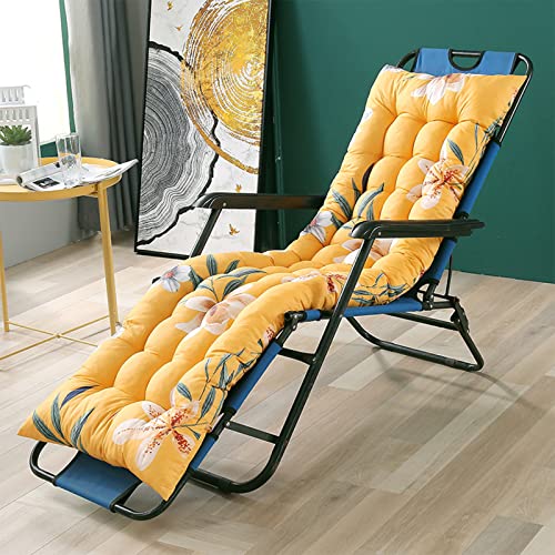 EUPXRHY Extra Dick Sanft Liege Auflage, Deckchair Auflage rutschfest Tragbare, Klassisches Design Relaxstuhl Auflage für Garten, Terrasse, Liegestuhl,A,48x168cm von EUPXRHY