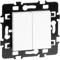 Pendelschalter 10AX + Druckknopf 10A - esprit Weiß von EUR OHM
