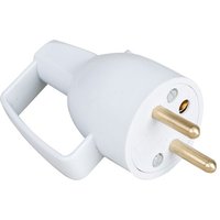 Stecker 16A 2P+T Ã Kappe + Ring Weiss von EUR OHM