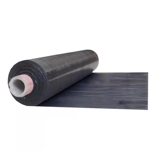 EURDFHY Gewächshausfolie Landwirtschaft Jäten Schwarz Mulch 0,8 m Breite Verdicken 0,01mm Gemüse Gewächshaus Erdbeere Kunststoff Film Pflanzen Wachsen(Width0.8Mx50M) von EURDFHY