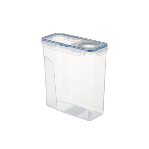 EURDFHY Reisbehälter 4/2,5 L Luftdichter Getreidevorratsbehälter Feuchtigkeitsbeständiger Reiseimer Lebensmittelaufbewahrungsbox Kunststoff Transparenter versiegelter Tank(K052-4L) von EURDFHY