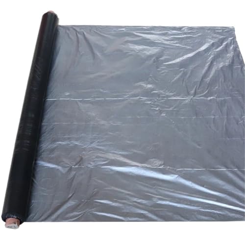 Gewächshausfolie 25 m 0,012 mm silbrig-schwarz reflektierende Kunststoff-Mulchfolie for landwirtschaftliche Obstgärten, T-Pflanzfolie, Garten, Obst, Pflanzen, Pflegeabdeckung(Width 1.2m(L 25M)) von EURDFHY