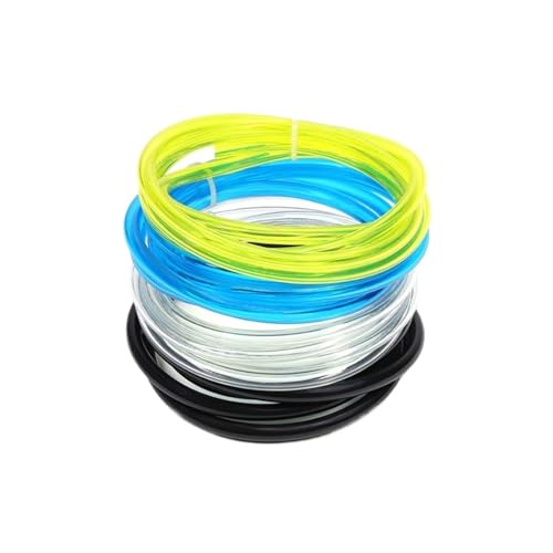 Gummischlauch 5/10/15 m Kraftstoff Gas Linie Rohr Schlauch String Benzin 2x3,5/2,5 x 5/3x5/3x6/4x6/5x8/6x8/7x10mm for Trimmer Kettensäge Gebläse Werkzeug(Yellow,5 METERS_ID 6MM X OD 8MM) von EURDFHY