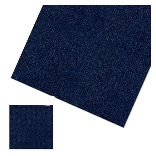 Selbstklebender Teppich 1-30PCS Self Adhesive Carpet Tile Easy Peel Stick Soundproof Office Floor 30PCS Sticker Square Mat(Dark blue,30x30cm 24pcs) von EURDFHY