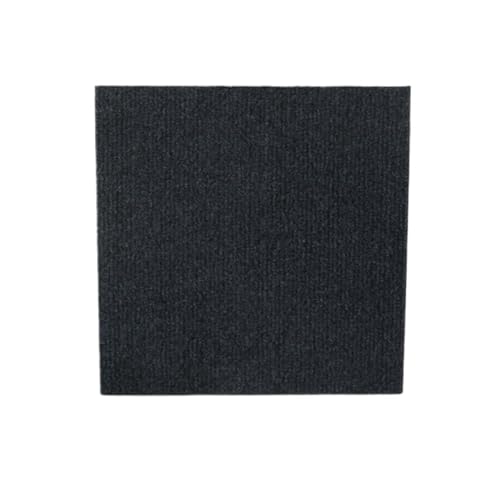 Selbstklebender Teppich 1-32PCS Self Adhesive Carpet Tile Peel Stick Soundproof Office Floor Sticker Splicing Square Mat(Black,30x30cm 16pcs) von EURDFHY