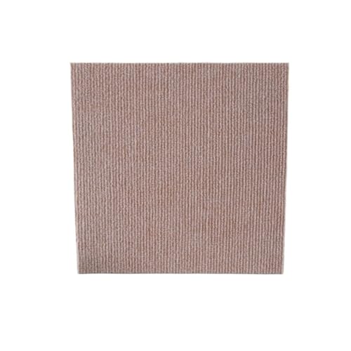 Selbstklebender Teppich 1-32PCS Self Adhesive Carpet Tile Peel Stick Soundproof Office Floor Sticker Splicing Square Mat(Camel color,30x30cm 4pcs) von EURDFHY