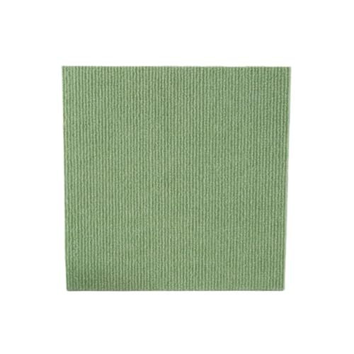 Selbstklebender Teppich 1-32PCS Self Adhesive Carpet Tile Peel Stick Soundproof Office Floor Sticker Splicing Square Mat(Light green,30x30cm 24pcs) von EURDFHY