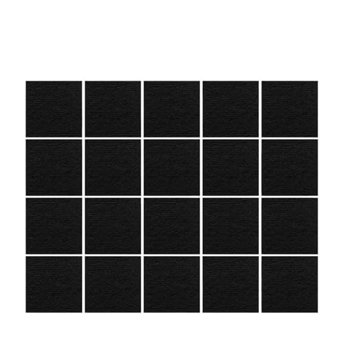 Selbstklebender Teppich 10–40 Stück 30 x 30 cm selbstklebender Teppich, quadratisch, abziehbar, for Abziehen und Aufkleben, Bodenmatte for Heimwerker, Heimtextilien, Fliesen(Black-20PCS) von EURDFHY