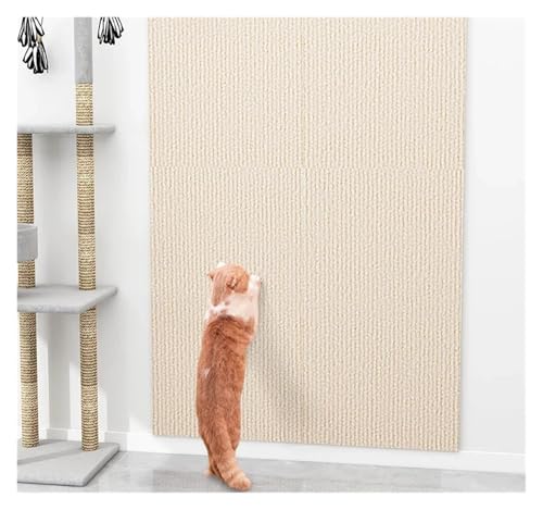 Selbstklebender Teppich Self Adhesive Carpet Floor Tiles Sticker DIY Cat Scratch Couch Furniture Protector Square Rugs Peel and Stick Mat for Home 30cm(Beige) von EURDFHY