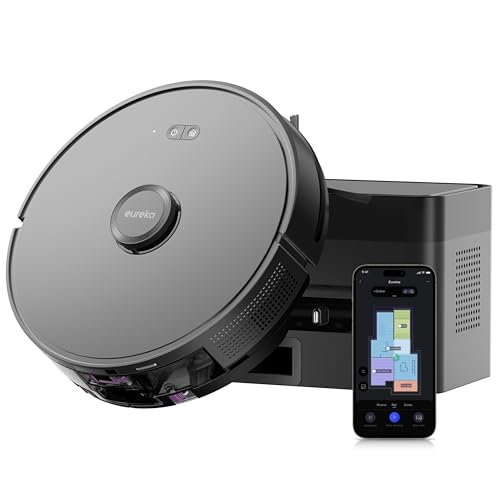EUREKA E6 Plus Saugroboter und Bodenwischer mit automatischer Staubentleerung von EUREKA