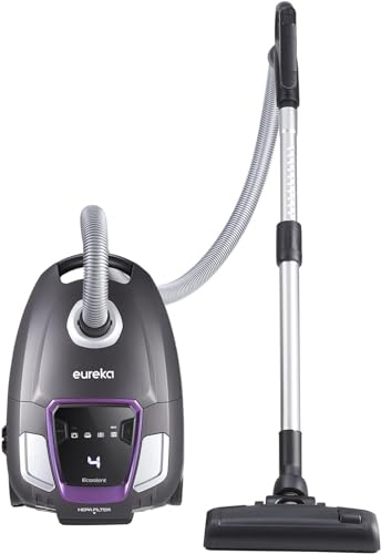 Eureka NEN300 Staubsauger mit Beutel 700W, 62 dB(A) Extreme Silence Bodenstaubsauger, Staubsauger Leistungsstarke mit Hygienefilter und Bodendüse für Hartboden, Parkett, Teppich, Fliesen, 2L von EUREKA