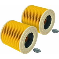 2 filtri a cartuccia per aspirapolvere compatibili con Kärcher WD 2200, WD 2500 M, WD 3.200, WD 3.300 M WD 3.500 P von EURITECSA