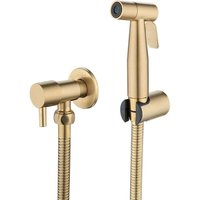 Doccetta per WC in acciaio inox, kit doccetta per bidet, doccetta per WC, doccetta per rubinetto (oro) von EURITECSA