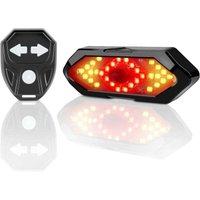 Indicatore di direzione e fanale posteriore per bicicletta con effetti sonori, telecomando wireless, 5 diverse modalità di illuminazione, von EURITECSA