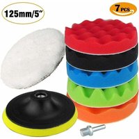 Spugna lucidante da 125 mm, spugna lucidante per auto e confezioni di cera lucidante in lana, tamponi per lucidatura con adattatore per trapano M10 Spugna lucidante da 125 mm, spugna lucidante per auto e confezioni di cera lucidante in lana, tamponi per lucidatura con adattatore per trapano M10 von EURITECSA
