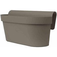 Euro3plast - Pflanzkasten Cassetta up 50 cm taupe von EURO3PLAST