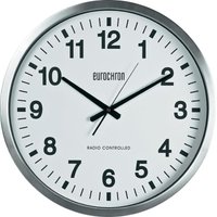 [GEBRAUCHT] B-Ware Eurochron Efwu 9000 Dcf Funk Wanduhr Funkuhr Uhr Analog 507 X 63 Mm Silber Rund von EUROCHRON