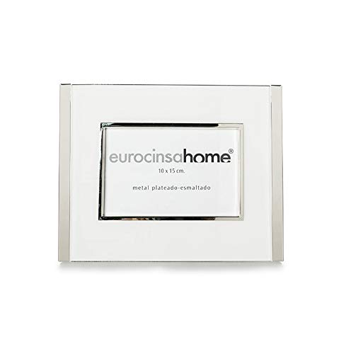 EUROCINSA Ref.17109 Bilderrahmen, Glas, Aluminium, Silber, Schwarz, 23,5 x 19 cm von EUROCINSA