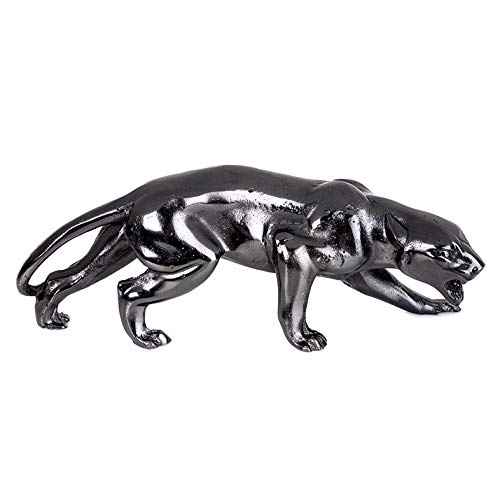 EUROCINSA Ref.28055 Jaguar aus Aluminium, Natur, Schwarz, 8 x 34 x 12 cm von EUROCINSA