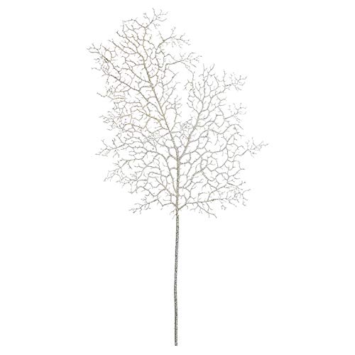 EUROCINSA Ref.71160C01 Navidad Coral Coral Weiß glänzend Schachtel mit 12 Stück, 84 cm von EUROCINSA