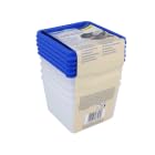 EUROHOME 3er Set Gefrierdosen 1,5 L - Frischhaltedose 16 x 16 x 8 cm - Vorratsbehälter fest verschließbar und spülmaschinengeeignet - Vorratsdose gefriergeeignet - Gefrierboxen geschmacksneutral von EUROHOME