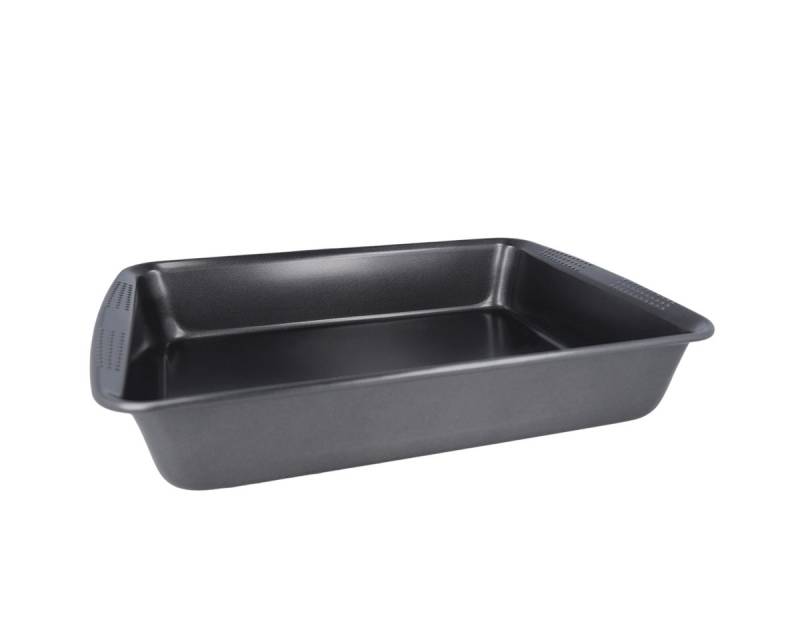 EUROHOME Auflaufform Ofenform hitzebeständig Kuchenform 40 cm mit Antihaftbeschichtung, Karbonstahl, (1-St), Ofen Backform ofenfest rechteckig von EUROHOME