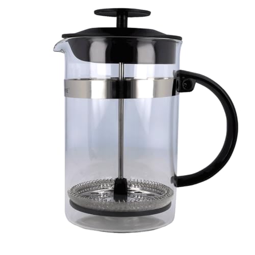 EUROHOME French Press Kanne aus hochwertigem Kunststoff und Glas - Kaffeezubereiter 10 x 18 cm mit Filter und Glaseinsatz - Kaffeekanne 800 ml mit Glasoptik und Halterung von EUROHOME