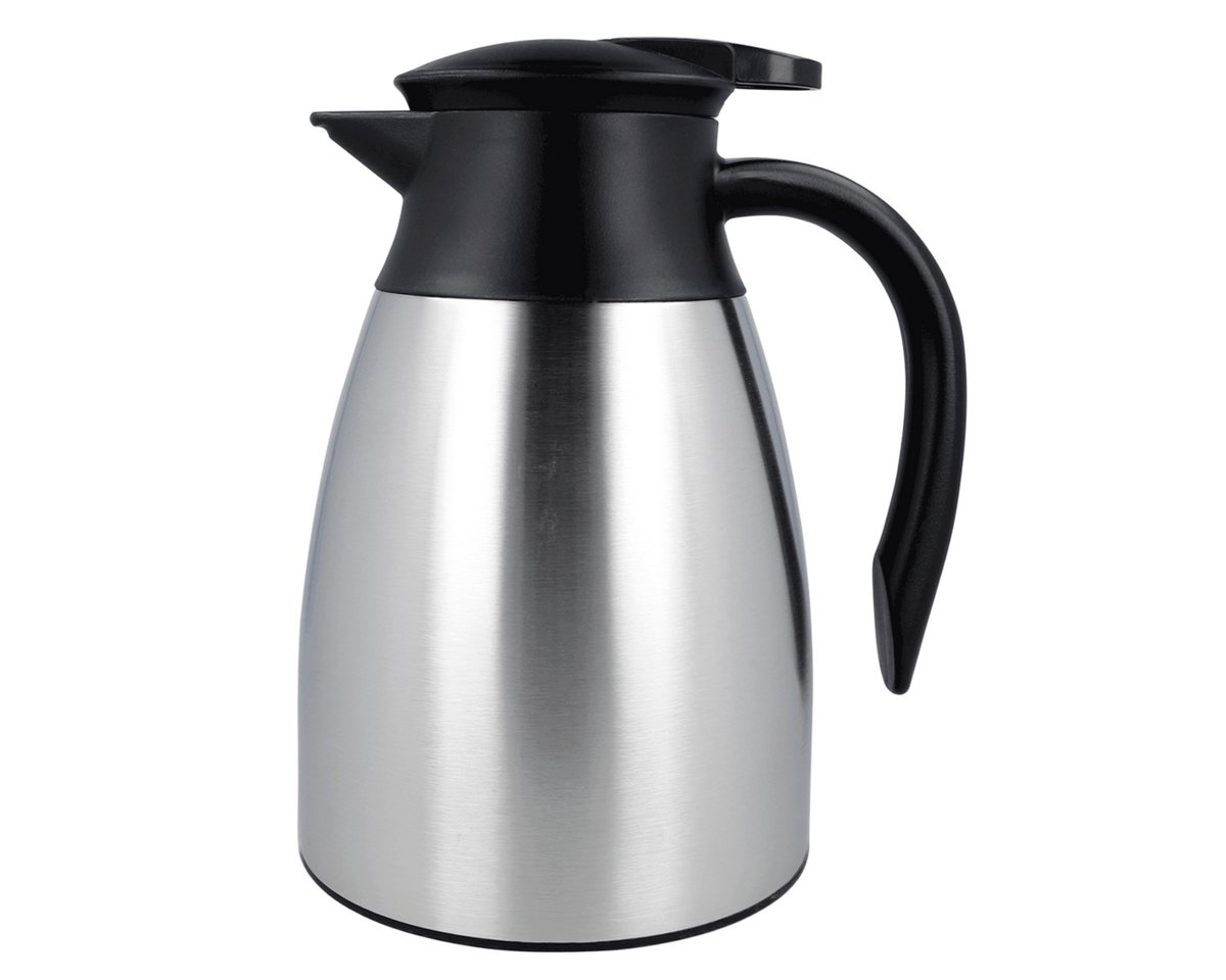 EUROHOME Isolierkanne Thermoskanne 1L - Doppelwandiges Isoliergefäß - Thermo Teekanne, 1 l, (Thermo Edelstahl Kanne 20 cm), Vielseitige Thermokanne für Kaffee, Tee und mehr von EUROHOME