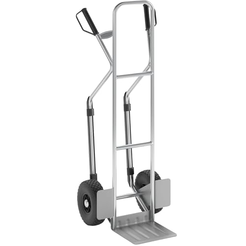 eurokraft | Sackkarre aus Aluminium | Modell XL: große Schaufel und Gleitkufen | mit Fester Schaufel von eurokraft