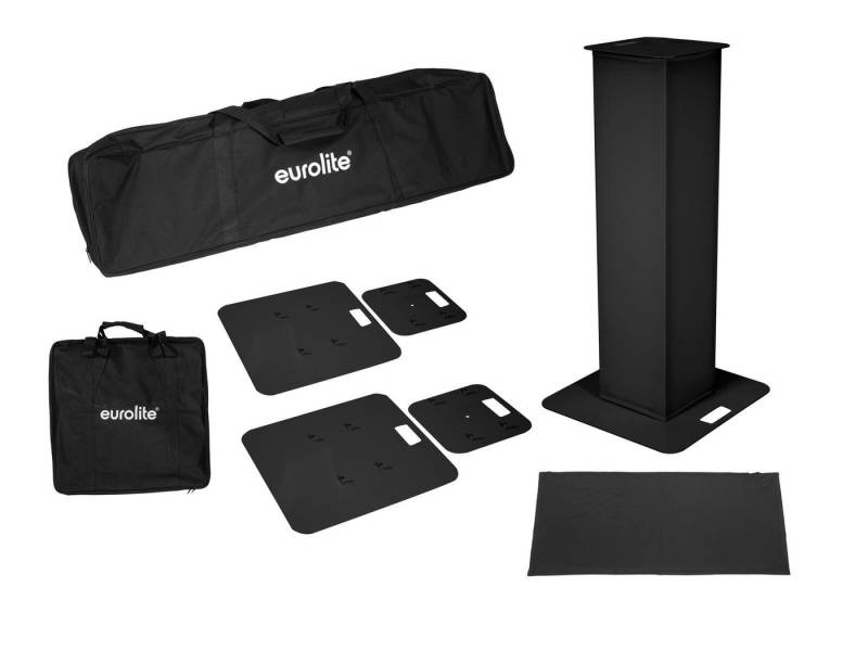 EUROLITE Discolicht EUROLITE 2x Stage Stand 100cm inkl. Cover und Tasche, schwarz von EUROLITE