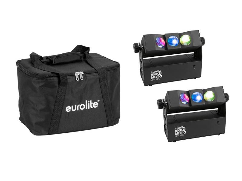 EUROLITE Discolicht EUROLITE Set 2x AKKU MBT-3 Spot MK2 + Soft-Bag von EUROLITE
