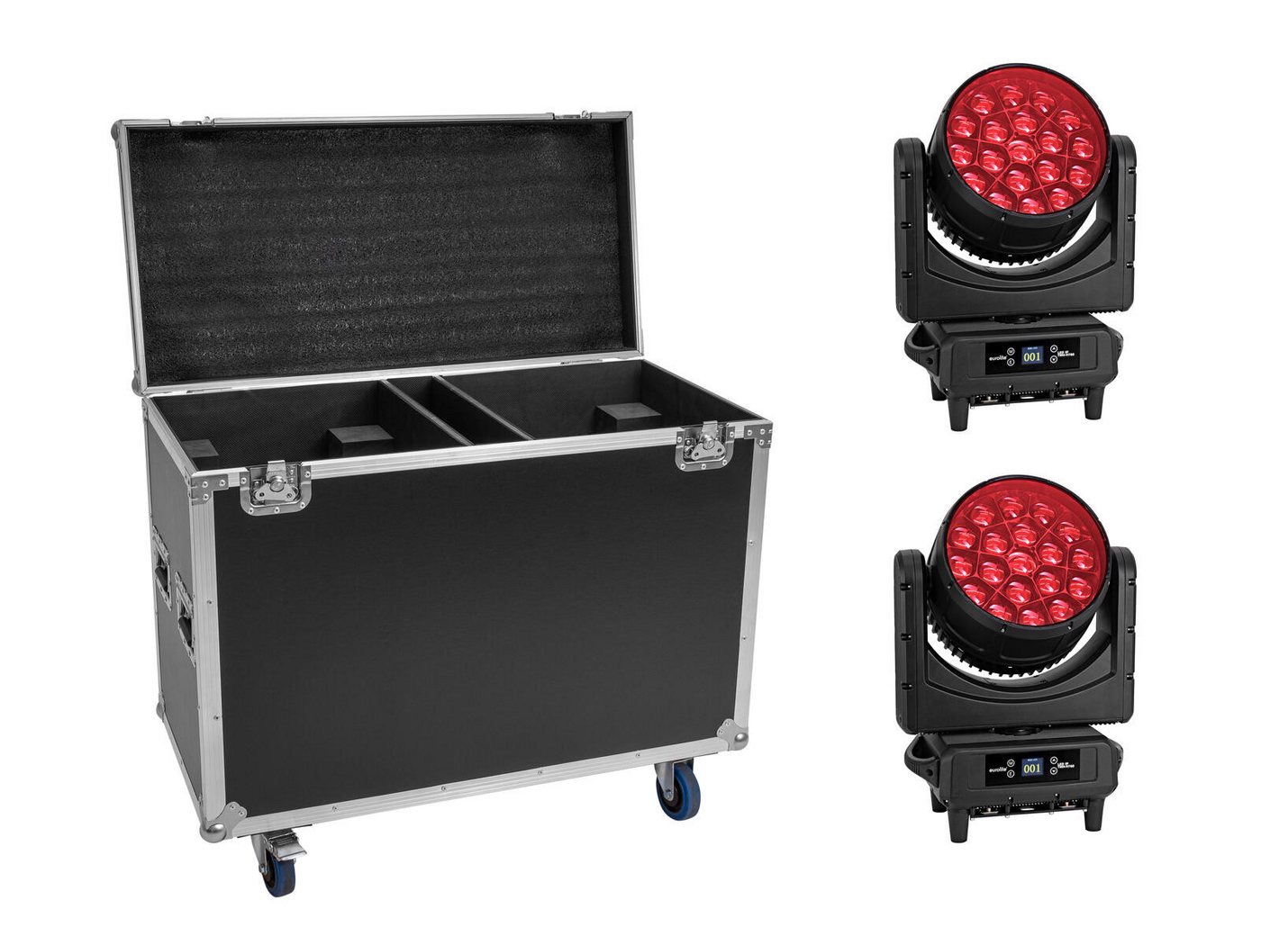 EUROLITE Discolicht EUROLITE Set 2x LED IP TMH-H760 + Case mit Rollen EUROLITE Discolicht EUROLITE Set 2x LED IP TMH-H760 + Case mit Rollen von EUROLITE