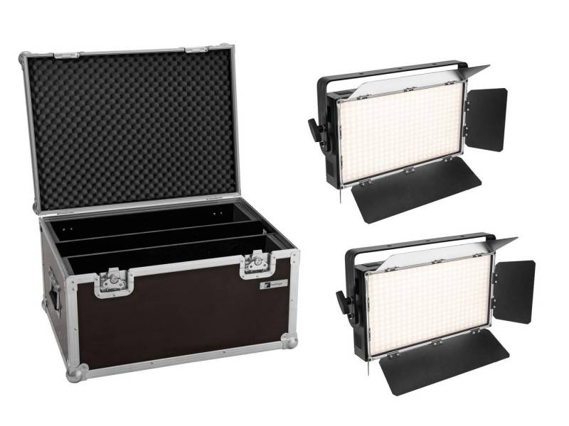 EUROLITE Discolicht EUROLITE Set 2x LED PLL-360 6000K Panel + Case von EUROLITE