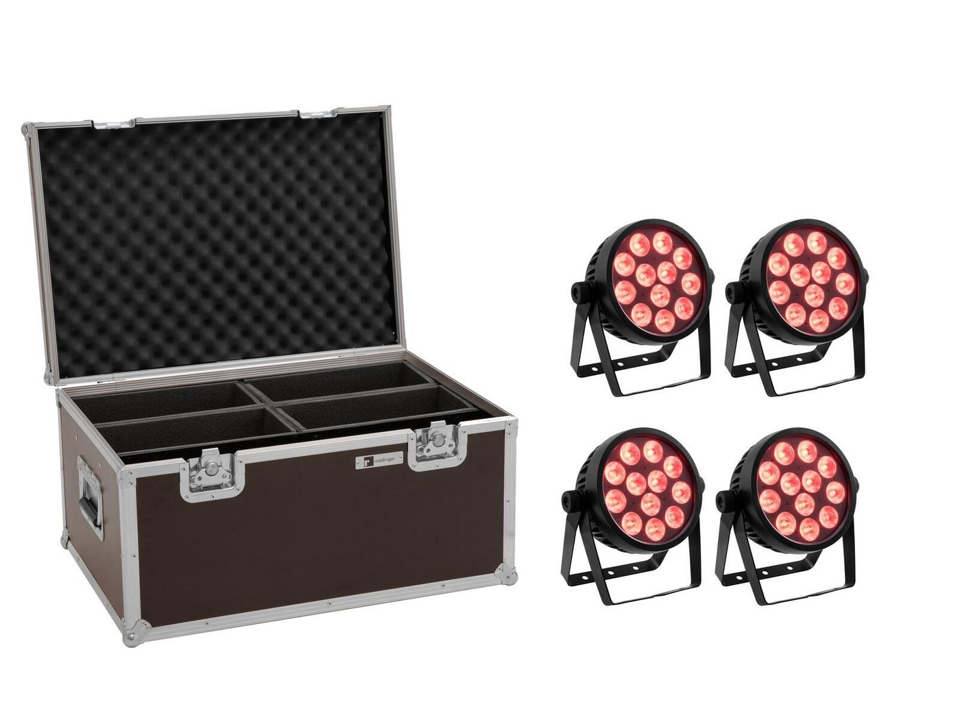 EUROLITE Discolicht EUROLITE Set 4x LED 7C-12 Silent Slim Spot + Case EUROLITE Discolicht EUROLITE Set 4x LED 7C-12 Silent Slim Spot + Case von EUROLITE
